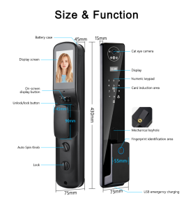 Fingerprint Recognition Door Locks Accept Video Call