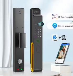 3D face recognition intelligent door lock Smart Face Recognition Biometric Fingerprint Door Lock