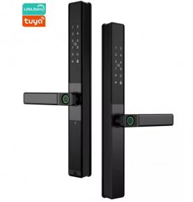 Double-sided Fingerprint Smart Lock  IP65 Waterproof Tuya APP Fingerprint Lock Aluminum Sliding Door Outdoor Smart Lock