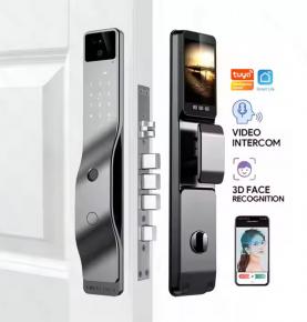 3D face recognition full automatic smart locks Fingerprint Recognition Door Locks Accept Video Call Automated Door Locks