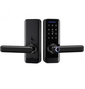 TTLock Smart Door Lock Tuya Wifi Fingerprint Password Card Door Handle Lock Digital Remote Control Room Apartment Hotel Lock