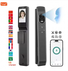 Tuya WIFI App Smart Lock Real Time Video Call Digital Lock 3D Face Recognition Smart Biometric Fingerprint Digital Lock