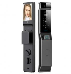 IP66 Waterproof Palm Veins Smart Lock Factory Direct Supply 3D Face Recognition Smart Lock With Video Intercom Feature Biometric Fingerprint Smart Door Lock
