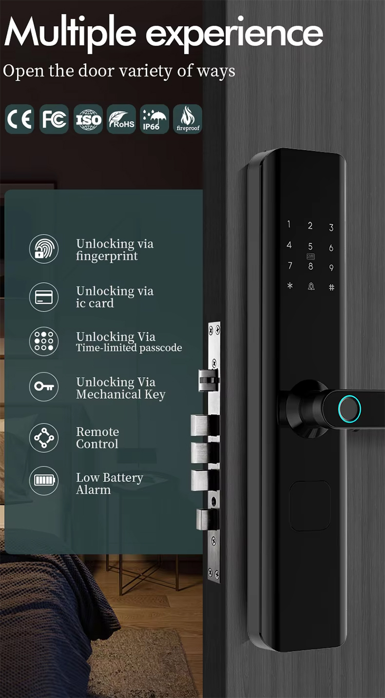 Apartment Hotel Fingerprint Password Smart Door Lock-11.jpg