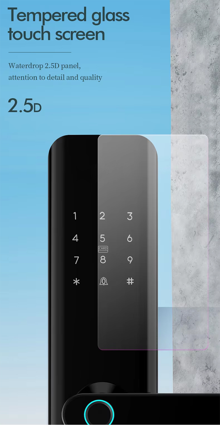 Apartment Hotel Fingerprint Password Smart Door Lock-12.jpg