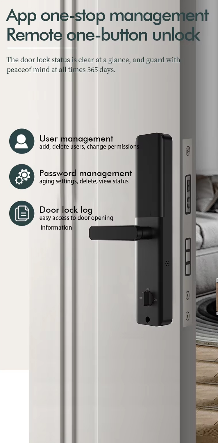 Apartment Hotel Fingerprint Password Smart Door Lock-14.jpg