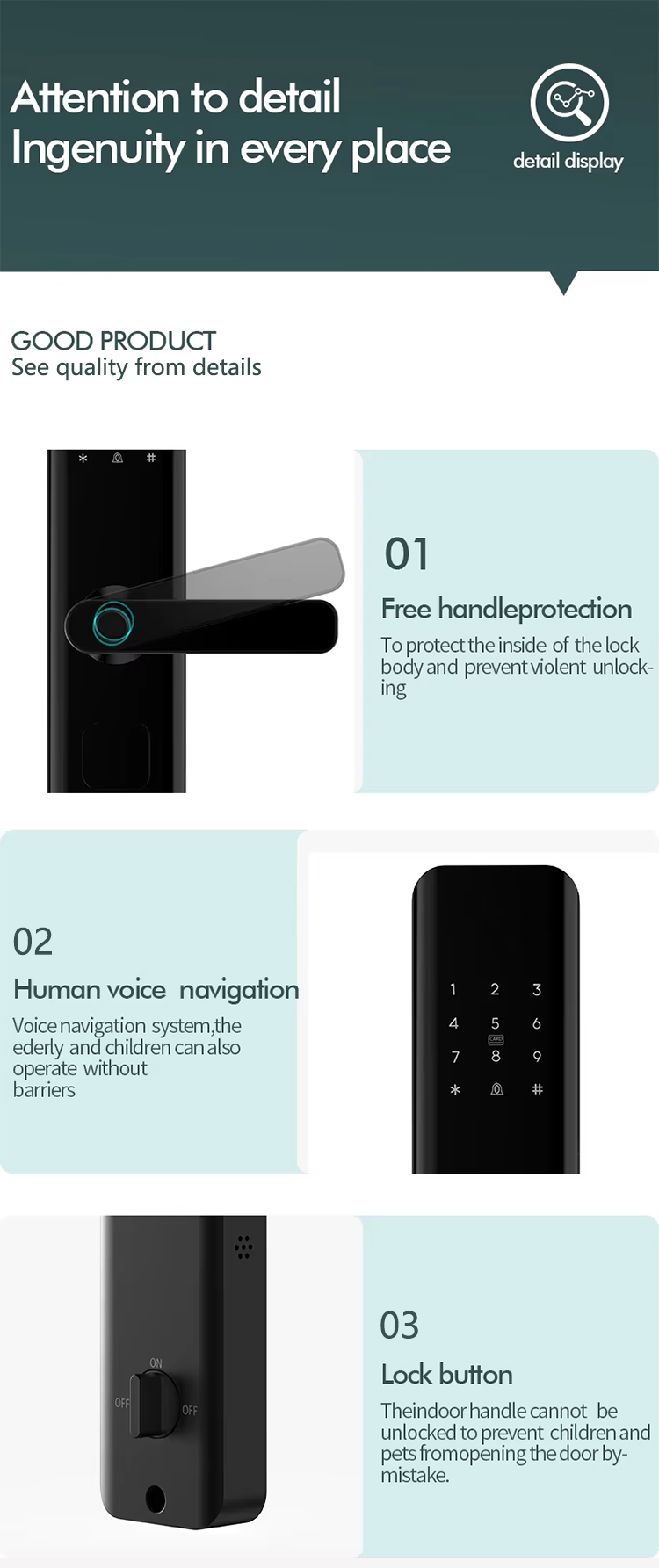 Apartment Hotel Fingerprint Password Smart Door Lock-15.jpg