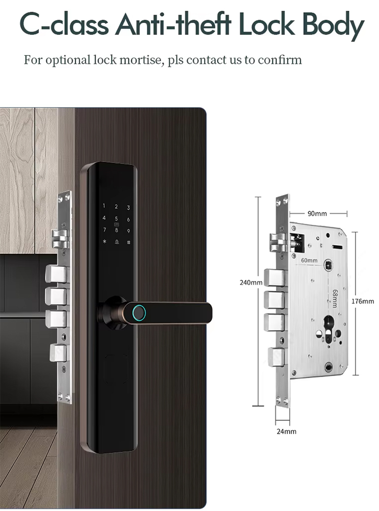 Apartment Hotel Fingerprint Password Smart Door Lock-18.jpg